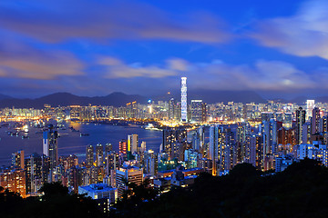 Image showing Hong Kong cityscape at night