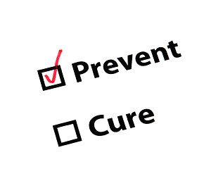 Image showing Prevent better than cure