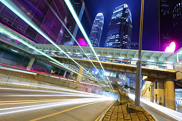 Image showing Busy traffic in Hong Kong