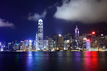 Image showing Hong Kong downtown at night