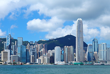 Image showing Central business district in Hong Kong