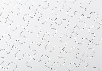 Image showing Completed white puzzle