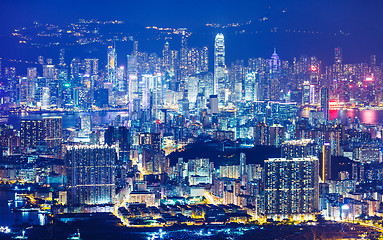 Image showing Hong Kong at night