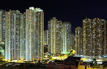 Image showing Hong Kong downtown at night