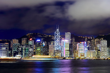 Image showing Hong Kong city at night