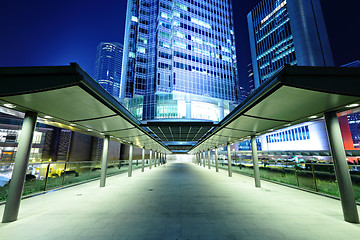 Image showing Walkway to office building