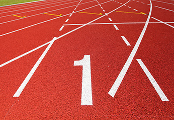 Image showing Sport running track