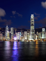 Image showing Hong Kong skyline at night