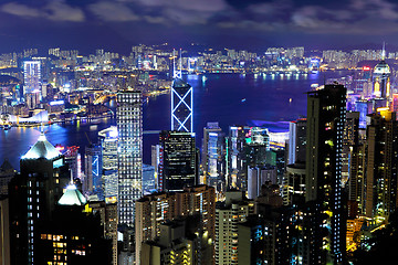 Image showing Hong Kong cityscape at night