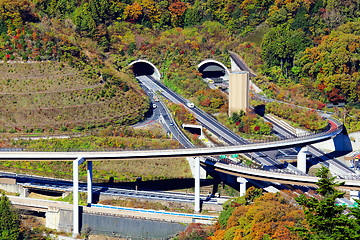 Image showing Tunnel at mountain