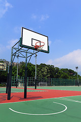 Image showing Basketball court
