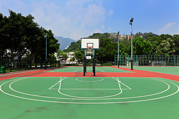 Image showing Basketball court