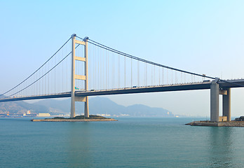 Image showing Suspension bridge in Hong Kong