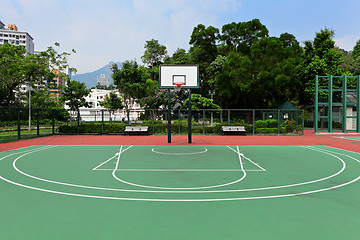 Image showing Basketball court