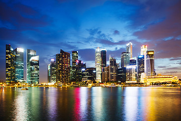 Image showing Singapore night