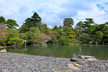 Image showing Japanese garden with sky