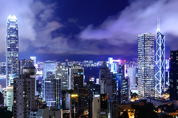 Image showing Hong Kong cityscape at night