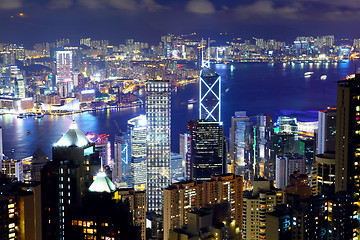 Image showing Hong Kong cityscape at night