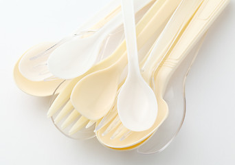 Image showing Disposable cutlery