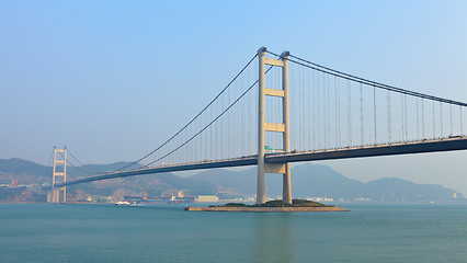 Image showing Cable bridge in Hong Kong