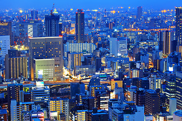 Image showing Osaka skyline