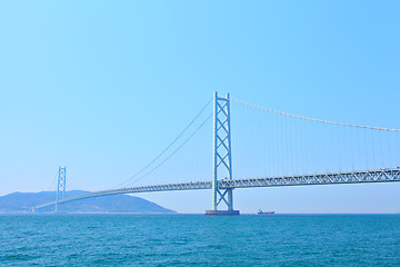 Image showing Akashi Kaikyo bridge 