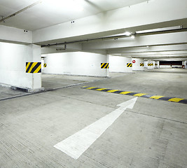 Image showing Indoor parking lot