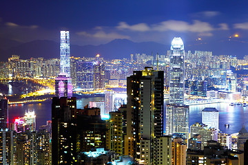 Image showing Hong Kong at night