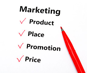 Image showing Marketing concept