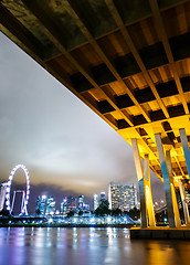 Image showing Singapore city view with freeway