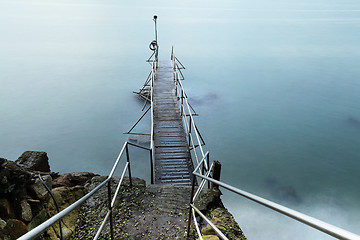 Image showing Wooden jetty