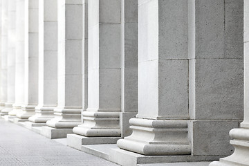 Image showing White pillar
