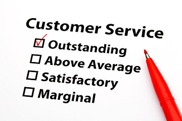Image showing Customer service performance appraisal