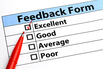 Image showing Feedback form