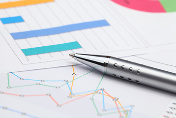 Image showing Analysis of business graphs 