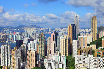 Image showing Hong Kong city from peak