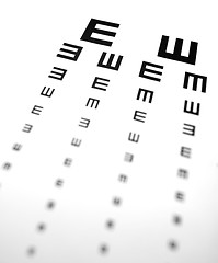 Image showing Eyechart