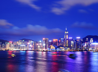 Image showing Hong Kong during evening