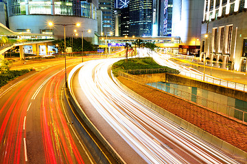 Image showing Hong Kong traffic at night