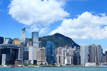Image showing Commercial district in Hong Kong