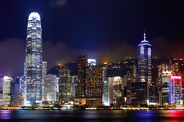 Image showing Central business district in Hong Kong