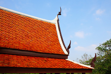 Image showing Roof eaves of temple