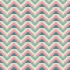 Image showing Abstract green pink pixel background