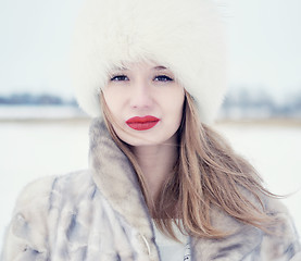 Image showing winter portrait