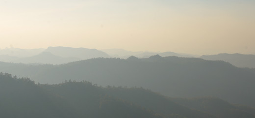 Image showing misty mountains