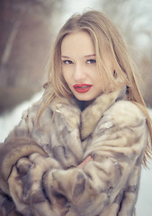 Image showing winter portrait