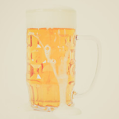 Image showing Retro look German beer glass