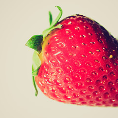 Image showing Retro look Strawberry