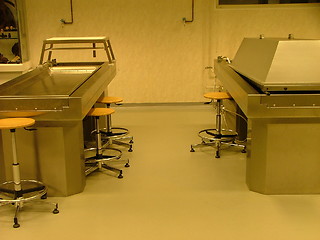 Image showing autopsy room in a medical faculty