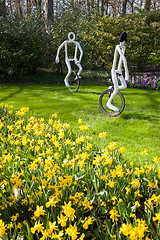 Image showing Famous flowers park Keukenhof in Netherlands also known as the G